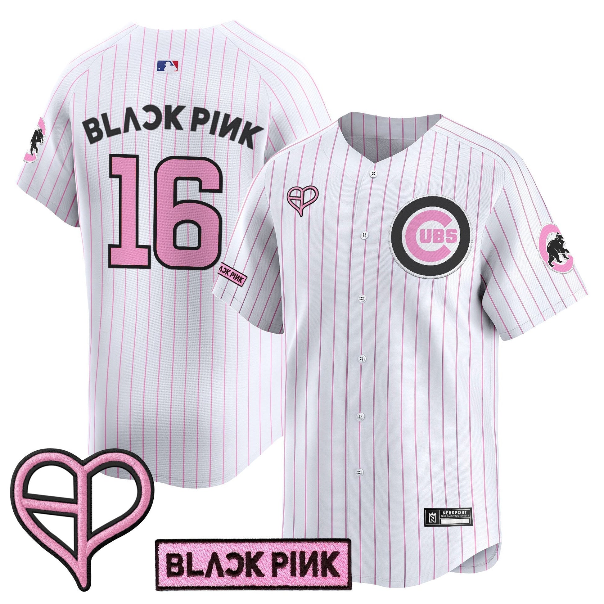 Unisex Chicago Cubs x BLACKPINK 2025 Vapor Premier Limited Jersey - All Stitched