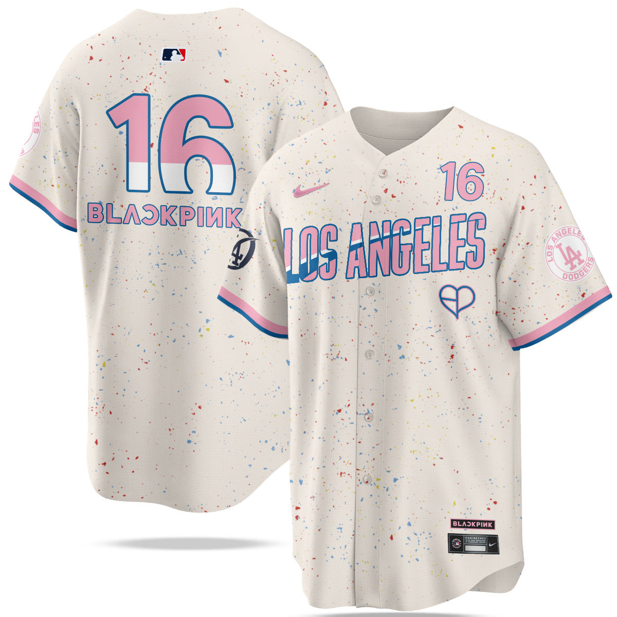 Men's Los Angeles Dodgers BLΛƆKPIИK 2025 Limited Jersey - All Stitched