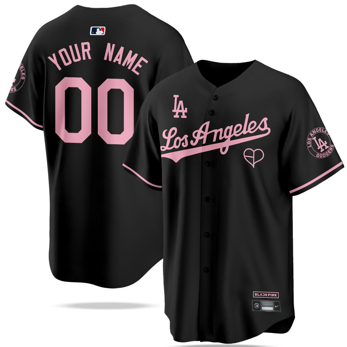 Los Angeles Dodgers BLΛƆKPIИK 2025 Limited Custom Jersey - All Stitched
