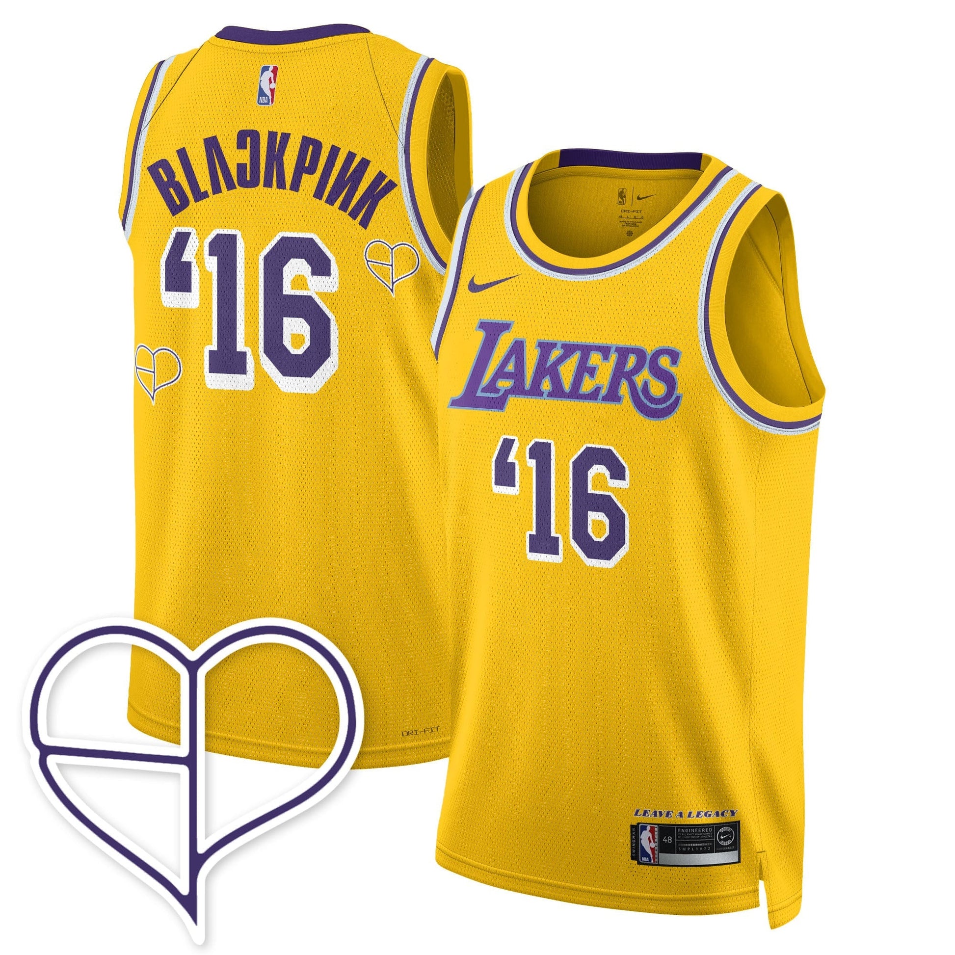 Men's Los Angeles Lakers BLΛƆKPIИK 2025 Limited Jersey - All Stitched