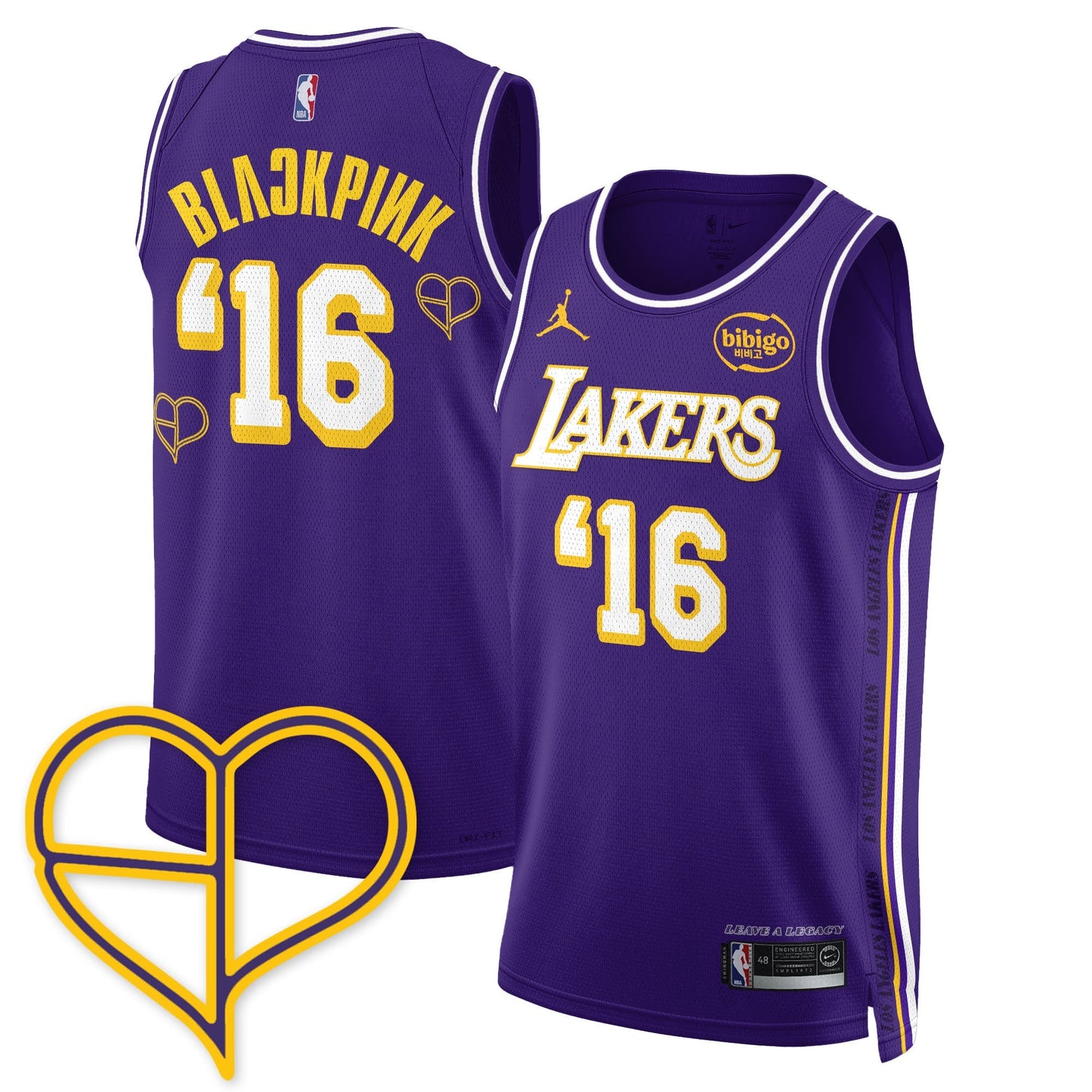 Men's Los Angeles Lakers BLΛƆKPIИK 2025 Limited Jersey - All Stitched