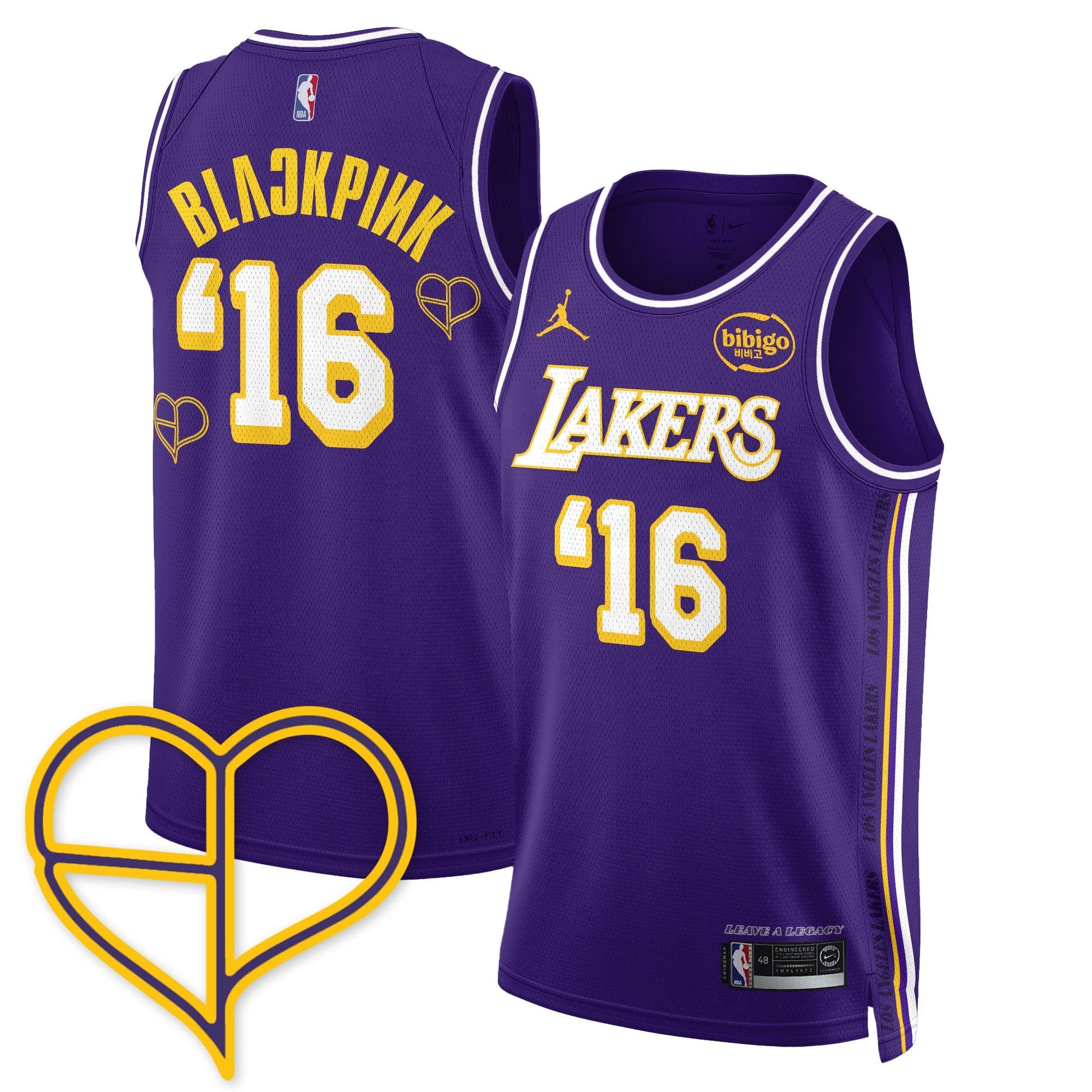 Men's Los Angeles Lakers BLΛƆKPIИK 2025 Limited Jersey - All Stitched