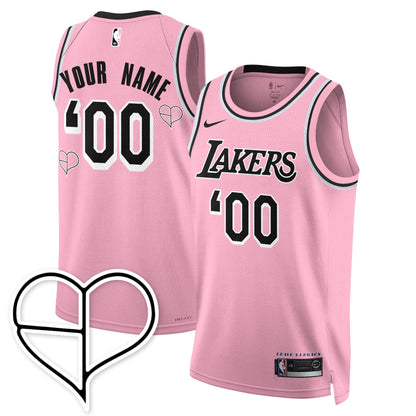 Custom Los Angeles Lakers BLΛƆKPIИK 2025 Limited Jersey - All Stitched