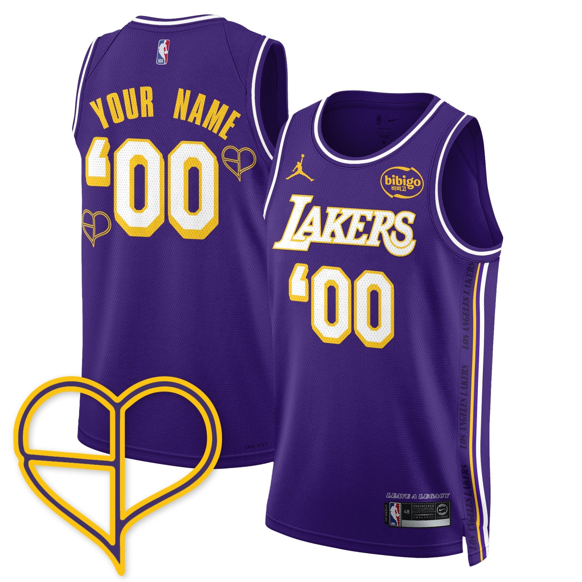 Custom Los Angeles Lakers BLΛƆKPIИK 2025 Limited Jersey - All Stitched
