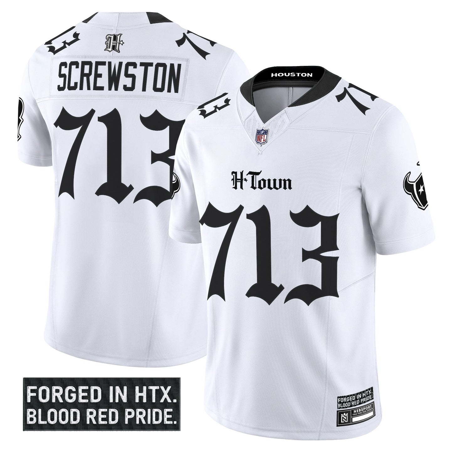 Men's Houston Texans 'Gothic Lone Star Shadows Edition' Vapor Limited Jersey - All Stitched