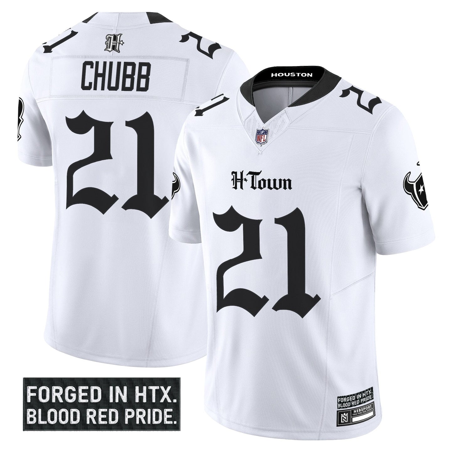 Men's Houston Texans 'Gothic Lone Star Shadows Edition' Vapor Limited Jersey - All Stitched