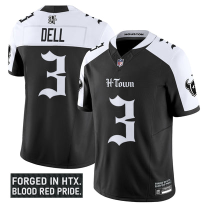 Men's Houston Texans 'Gothic Lone Star Shadows Edition' Vapor Limited Jersey - All Stitched