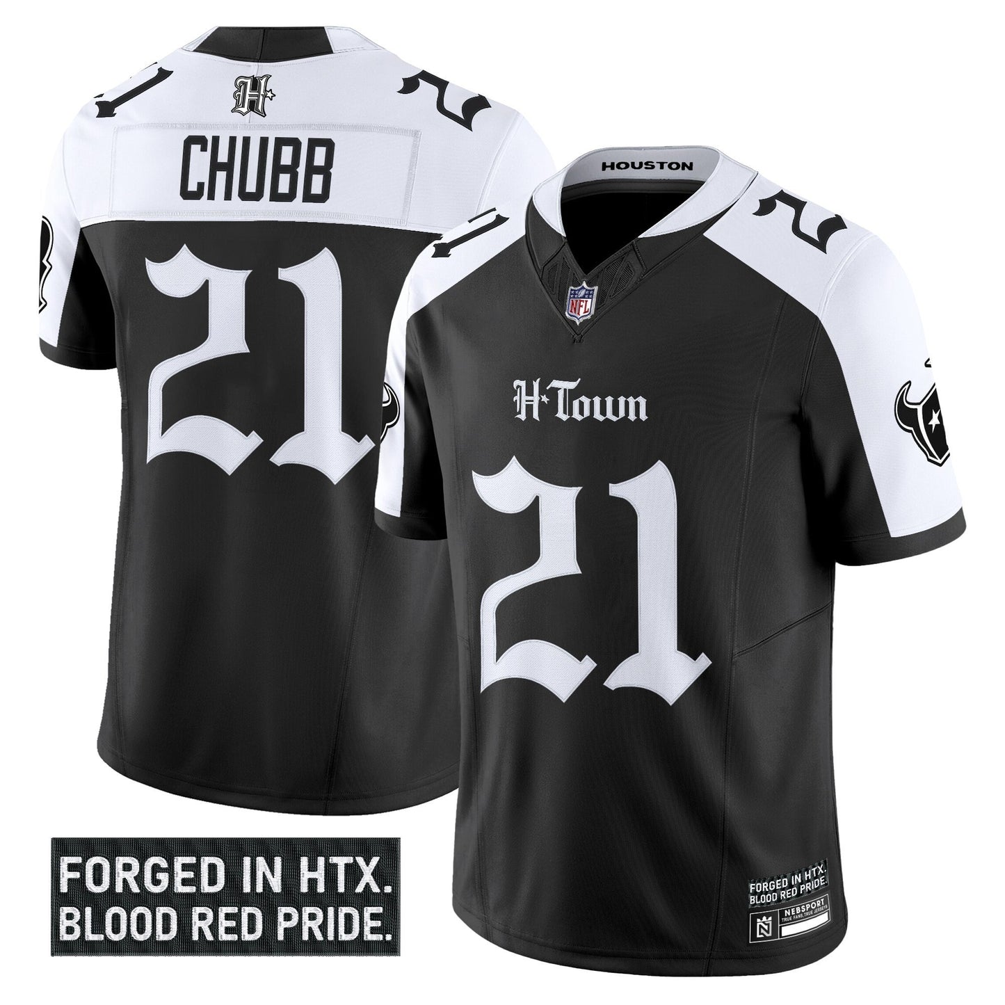 Men's Houston Texans 'Gothic Lone Star Shadows Edition' Vapor Limited Jersey - All Stitched