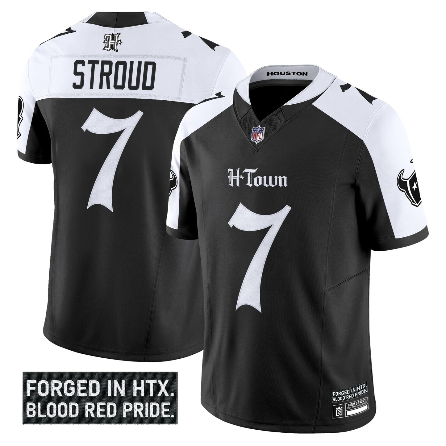 Men's Houston Texans 'Gothic Lone Star Shadows Edition' Vapor Limited Jersey - All Stitched