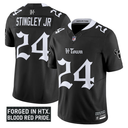 Men's Houston Texans 'Gothic Lone Star Shadows Edition' Vapor Limited Jersey - All Stitched