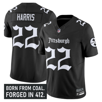 Men's Pittsburgh Steelers 'Gothic Steel City Edition' Vapor Limited Jersey - All Stitched