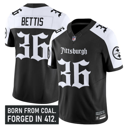 Men's Pittsburgh Steelers 'Gothic Steel City Edition' Vapor Limited Jersey - All Stitched