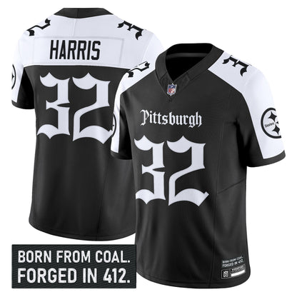 Men's Pittsburgh Steelers 'Gothic Steel City Edition' Vapor Limited Jersey - All Stitched