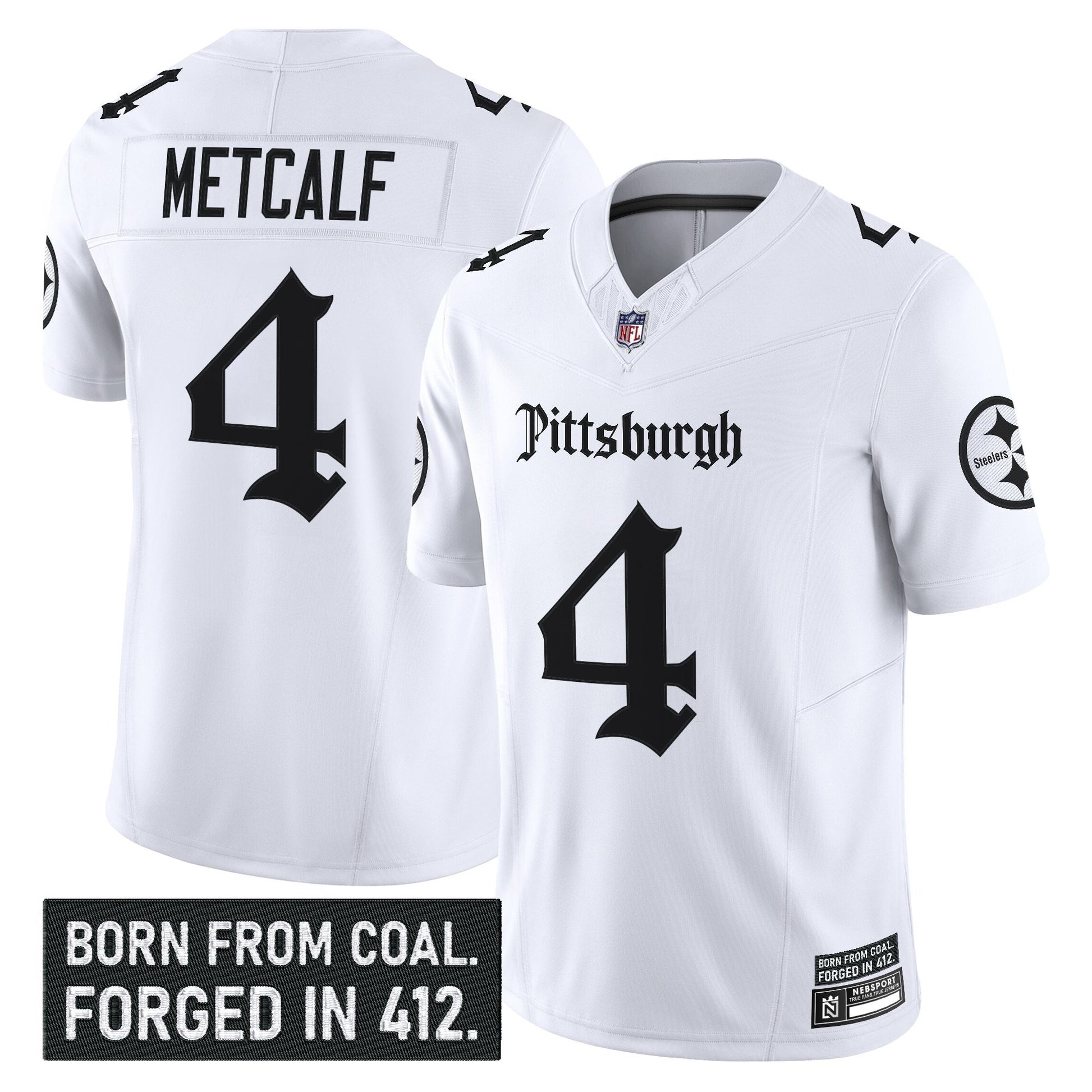Men's Pittsburgh Steelers 'Gothic Steel City Edition' Vapor Limited Jersey - All Stitched