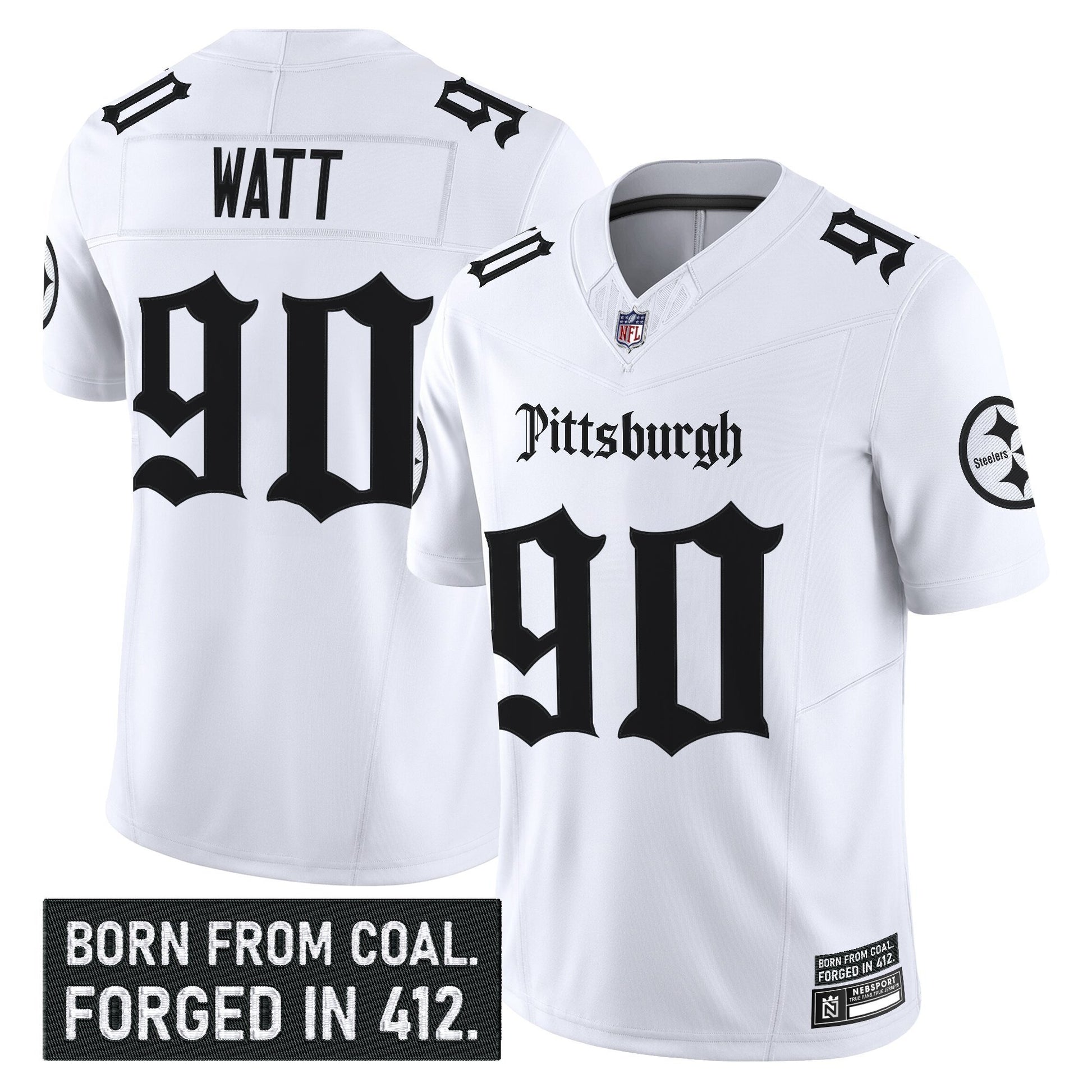 Men's Pittsburgh Steelers 'Gothic Steel City Edition' Vapor Limited Jersey - All Stitched