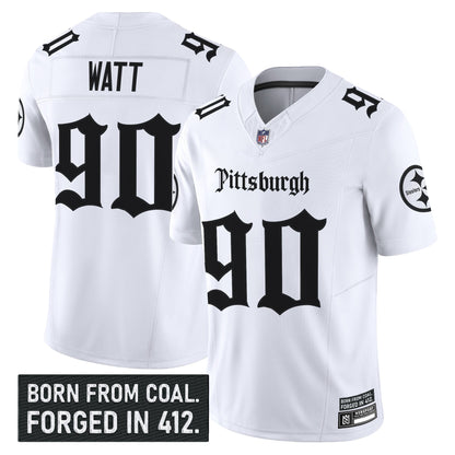 Men's Pittsburgh Steelers 'Gothic Steel City Edition' Vapor Limited Jersey - All Stitched