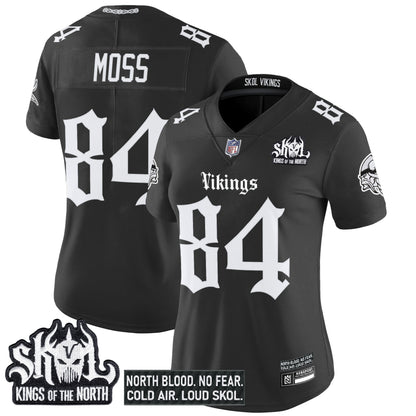 Women's Minnesota Vikings 'Gothic Norseblood Edition' Vapor Limited Jersey - All Stitched