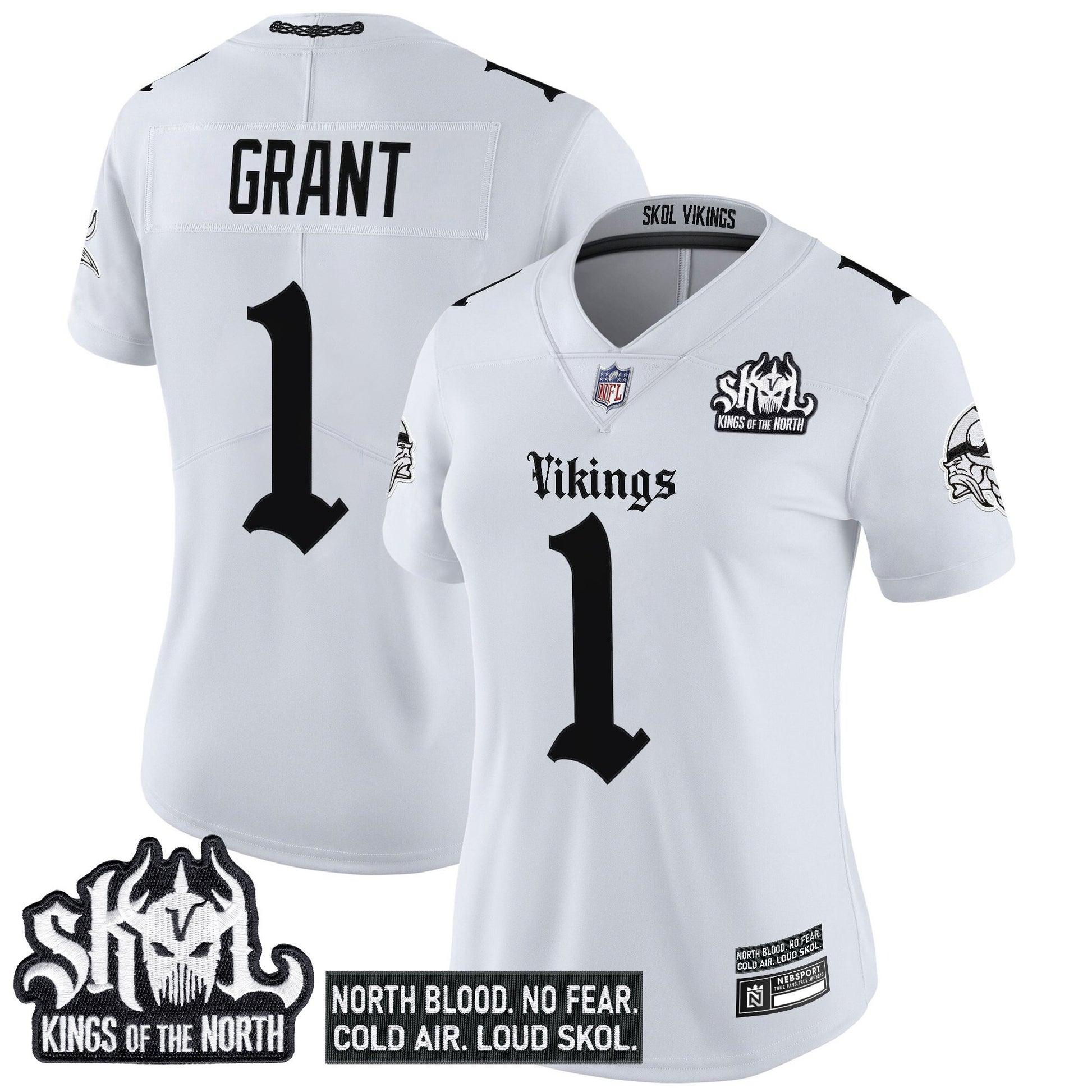 Women's Minnesota Vikings 'Gothic Norseblood Edition' Vapor Limited Jersey - All Stitched
