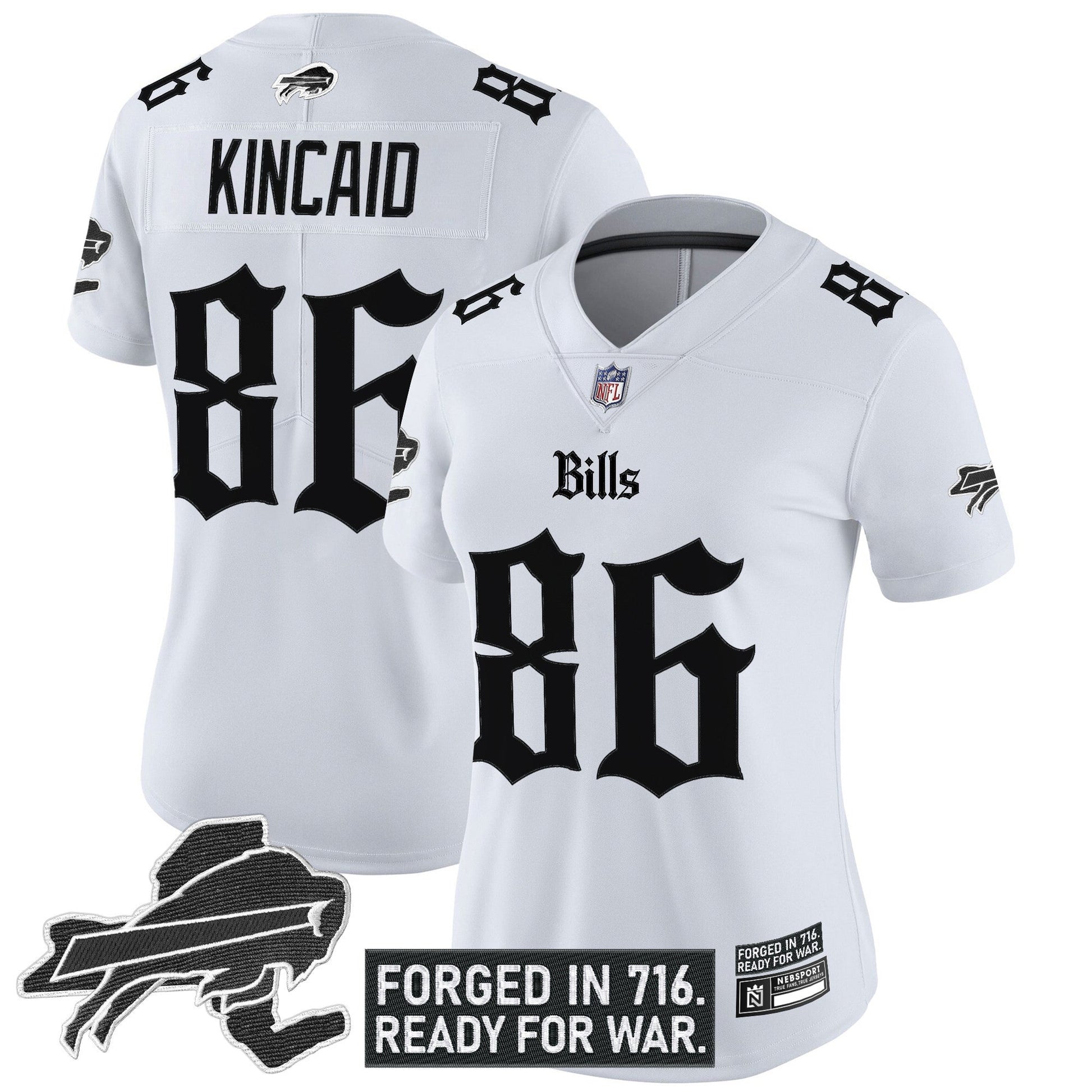 Women's Buffalo Bills 'Gothic Cold Front Edition' Vapor Limited Jersey - All Stitched