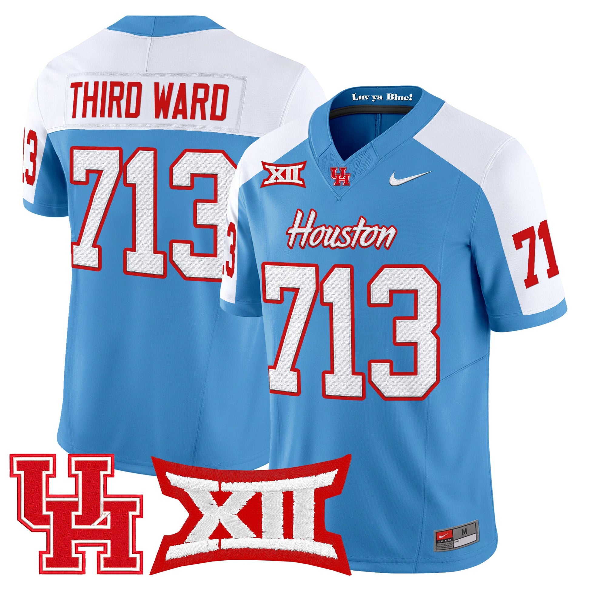 Men's Houston Cougars 2025 Vapor Limited Jersey - All Stitched