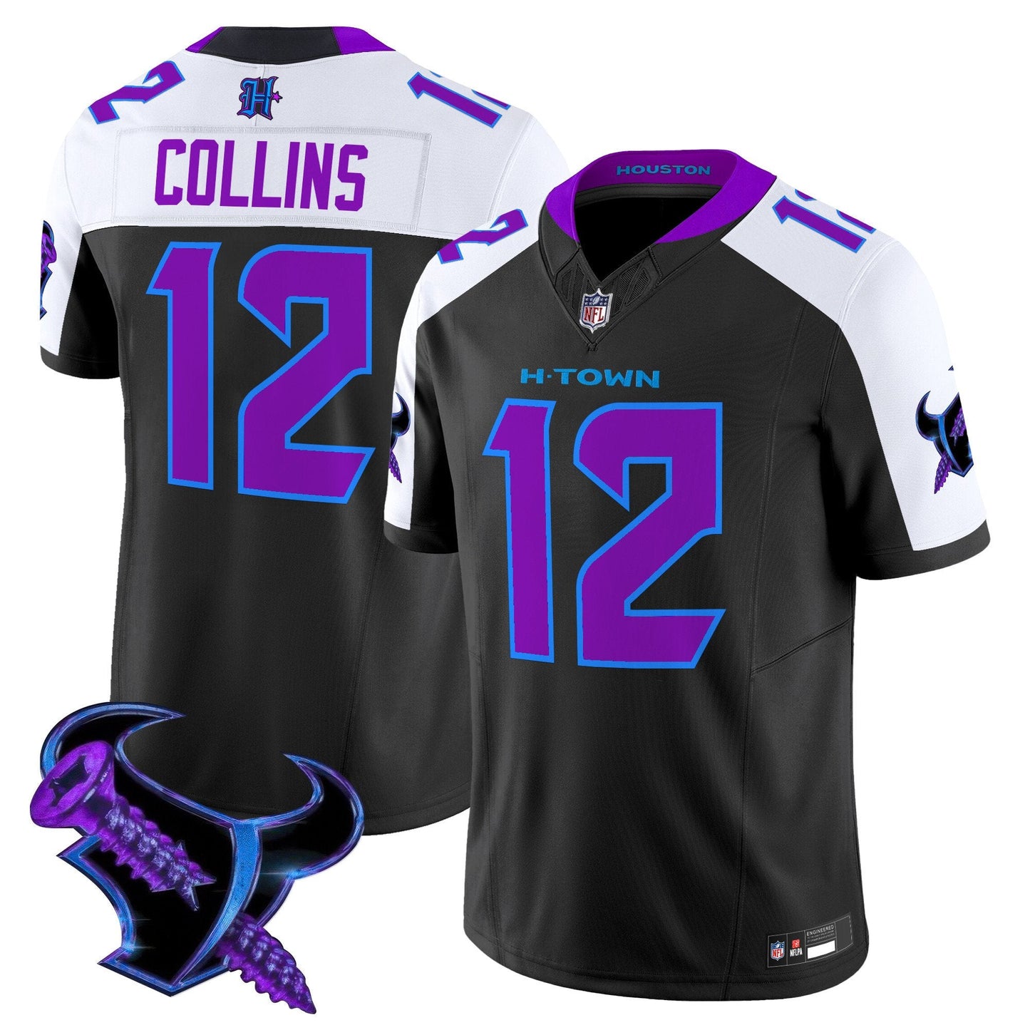 Men's Houston Texans 2025 DJ Screw Vapor Limited Jersey - All Stitched