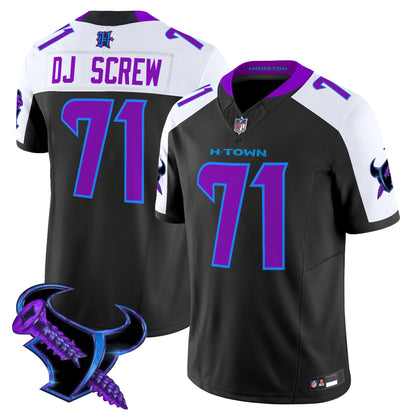 Men's Houston Texans 2025 DJ Screw Vapor Limited Jersey - All Stitched