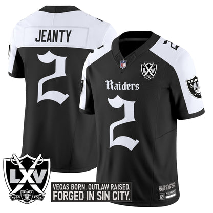 Men's Las Vegas Raiders 'Gothic Sin City Shadows Edition' Vapor Limited Jersey - All Stitched