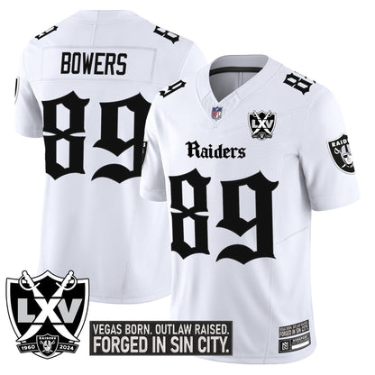 Men's Las Vegas Raiders 'Gothic Sin City Shadows Edition' Vapor Limited Jersey - All Stitched