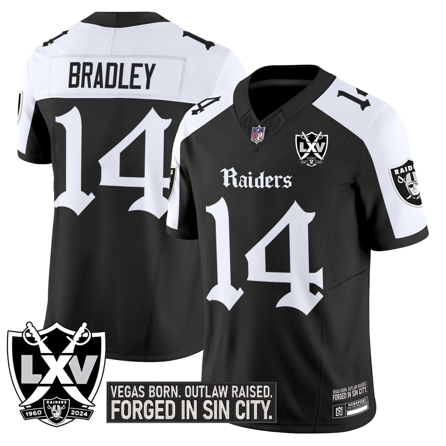 Men's Las Vegas Raiders 'Gothic Sin City Shadows Edition' Vapor Limited Jersey - All Stitched