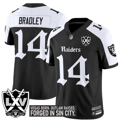 Men's Las Vegas Raiders 'Gothic Sin City Shadows Edition' Vapor Limited Jersey - All Stitched