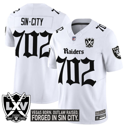 Men's Las Vegas Raiders 'Gothic Sin City Shadows Edition' Vapor Limited Jersey - All Stitched