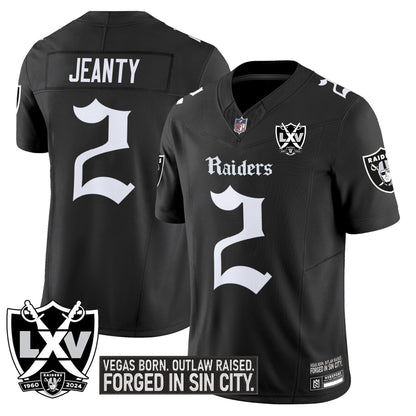 Men's Las Vegas Raiders 'Gothic Sin City Shadows Edition' Vapor Limited Jersey - All Stitched