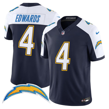 Men's Los Angeles Chargers 2025 Alternate Charger Power Vapor Limited Jersey - All Stitched