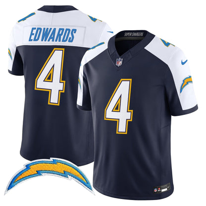 Men's Los Angeles Chargers 2025 Alternate Charger Power Vapor Limited Jersey - All Stitched