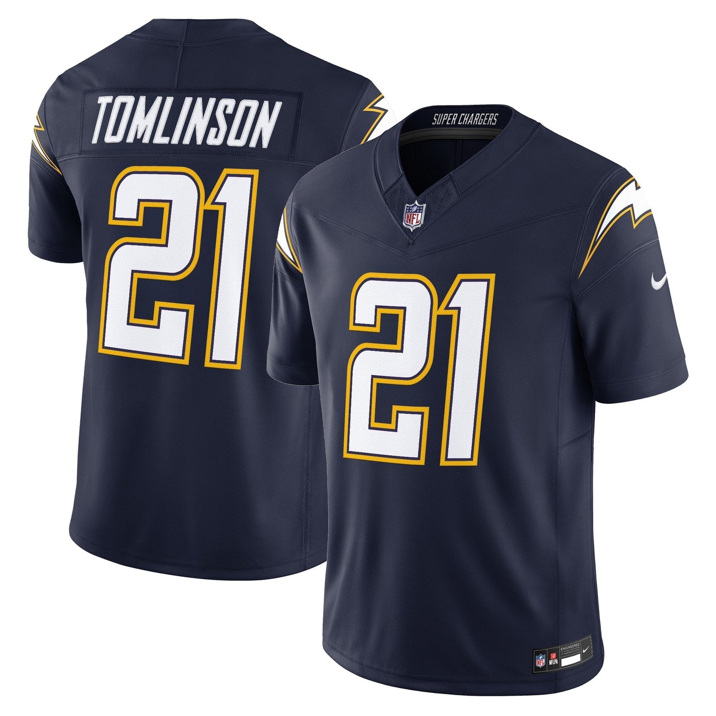 Men's Los Angeles Chargers 2025 Alternate Charger Power Vapor Limited Jersey - All Stitched
