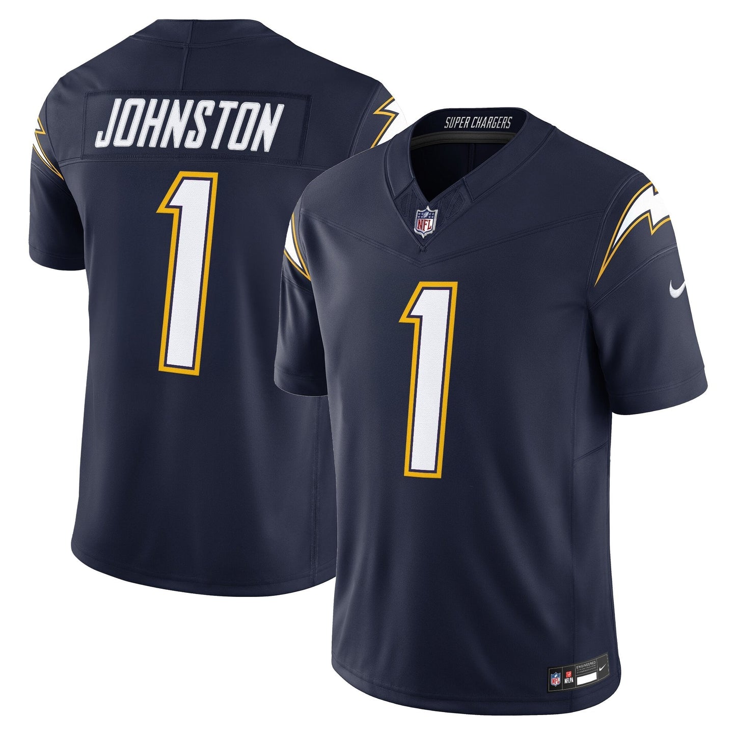 Men's Los Angeles Chargers 2025 Alternate Charger Power Vapor Limited Jersey - All Stitched