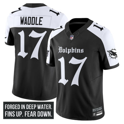 Men's Miami Dolphins 'Gothic Deep Water Edition' Vapor Limited Jersey - All Stitched