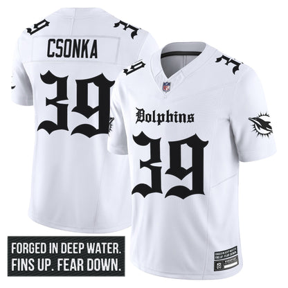 Men's Miami Dolphins 'Gothic Deep Water Edition' Vapor Limited Jersey - All Stitched