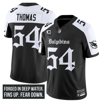 Men's Miami Dolphins 'Gothic Deep Water Edition' Vapor Limited Jersey - All Stitched