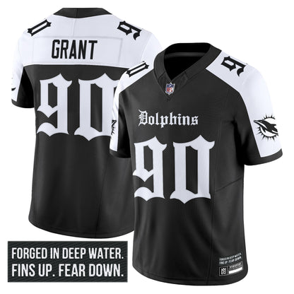 Men's Miami Dolphins 'Gothic Deep Water Edition' Vapor Limited Jersey - All Stitched