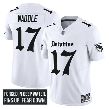 Men's Miami Dolphins 'Gothic Deep Water Edition' Vapor Limited Jersey - All Stitched