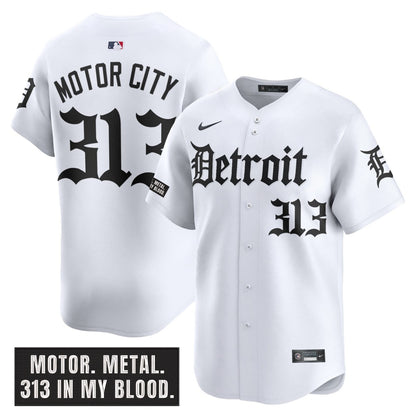 DET 'Motor Gothic Edition' Vapor Premier Limited Jersey - All Stitched