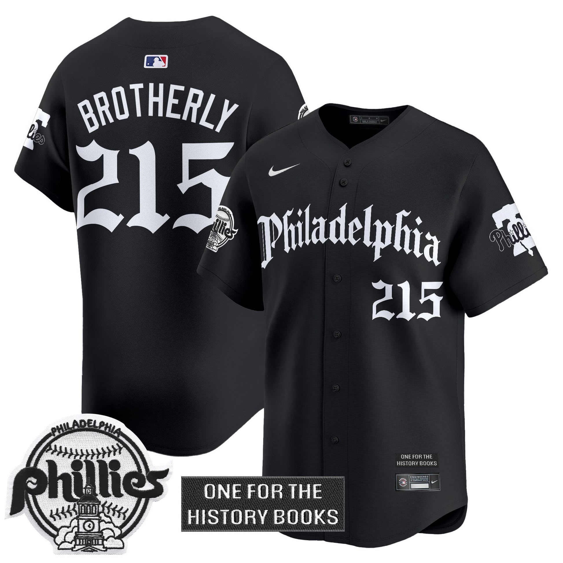 Men's Phillies 'Retro Newspaper Edition' Vapor Premier Limited Jersey - All Stitched