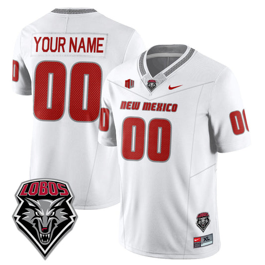 Custom UNM Lobo Football 2025 Jersey - All Stitched
