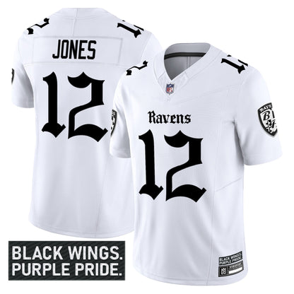 Men's Baltimore Ravens 'Gothic Nevermore Edition' Vapor Limited Jersey - All Stitched