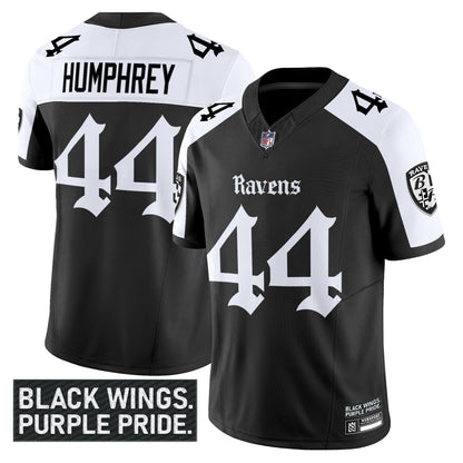 Men's Baltimore Ravens 'Gothic Nevermore Edition' Vapor Limited Jersey - All Stitched