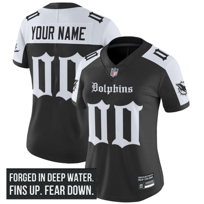 Miami Dolphins 'Gothic Deep Water Edition' Vapor Limited Custom Jersey - All Stitched