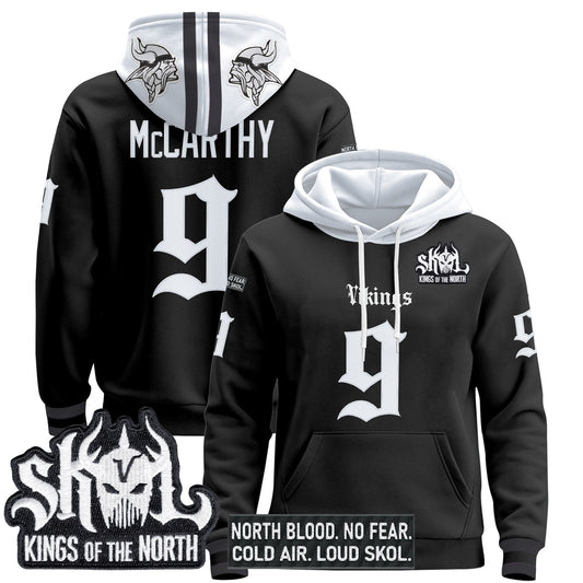 Men's Minnesota Vikings 'Gothic Norseblood Edition' Pullover Hoodie - All Stitched