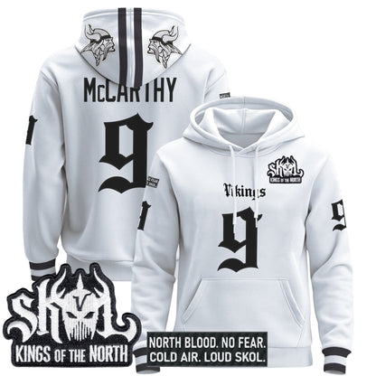 Men's Minnesota Vikings 'Gothic Norseblood Edition' Pullover Hoodie - All Stitched