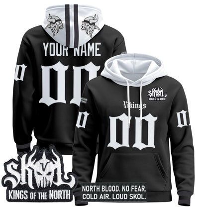 Minnesota Vikings 'Gothic Norseblood Edition' Custom Pullover Hoodie - All Stitched